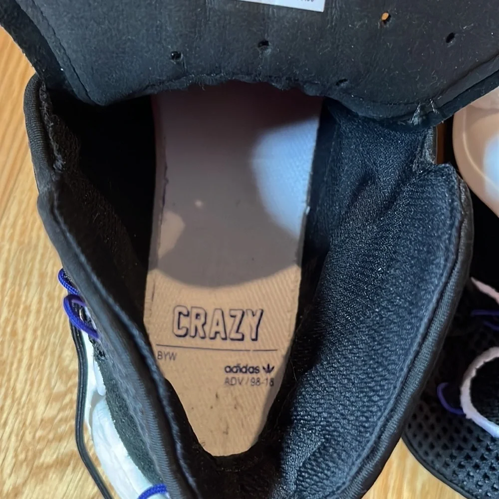 Adidas Crazy BYW LVL 1 Basketball Sneaker Sz 8 - Picture 11 of 14
